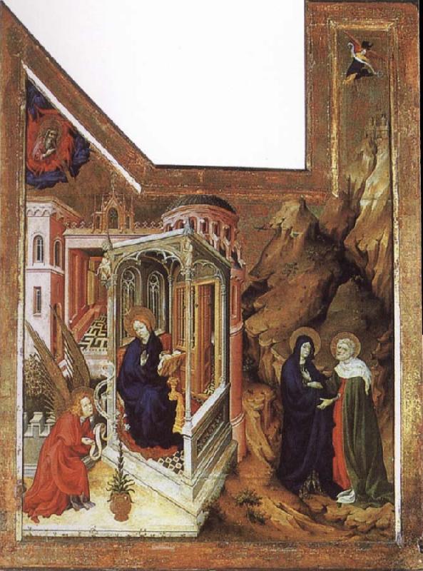 BROEDERLAM, Melchior Annunciation and Visitation oil painting image